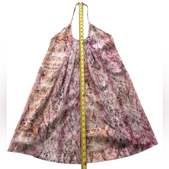 LAVENDER BROWN Dress Pink Multi Snake Print T Back Mini Dress - Picture 12 of 12